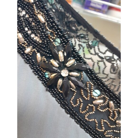 Cache Luxe Embellished Chiffon Silk Dress Baby Doll Fairy Princess Sz 2 Seafoam - Picture 13 of 16